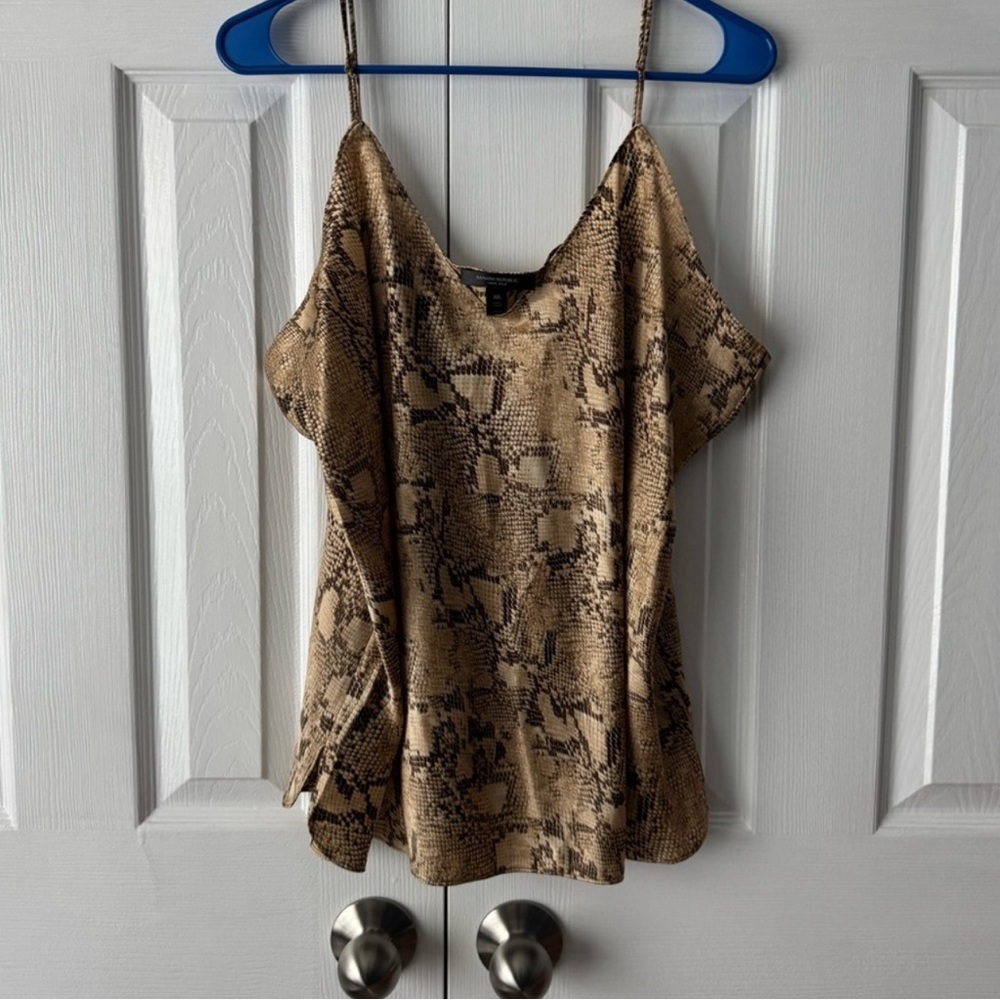Silk Snake Print Camisole Top
